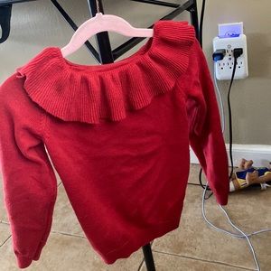 Girl red sweater
